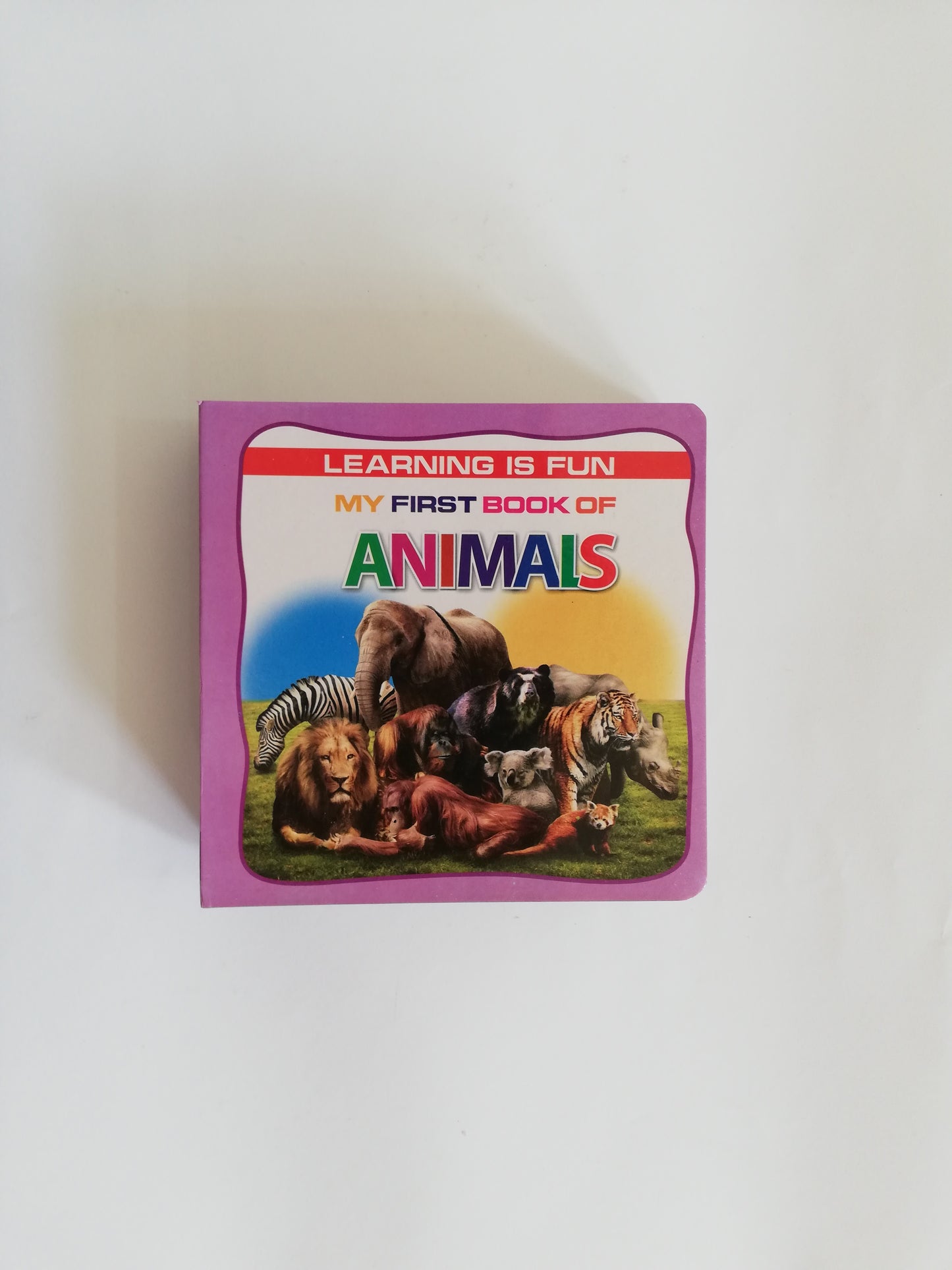 Large size Board Book of Animals for kids - Hard Bound - Premium Quality available at HO store , kids book , Kids learning